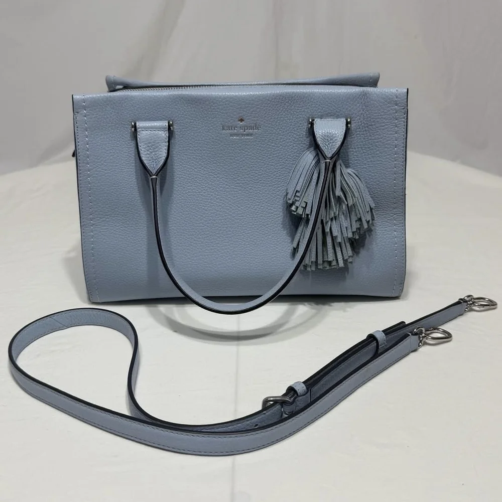 Kate Spade Palmer Drive Maryam Dusty Blue Satchel